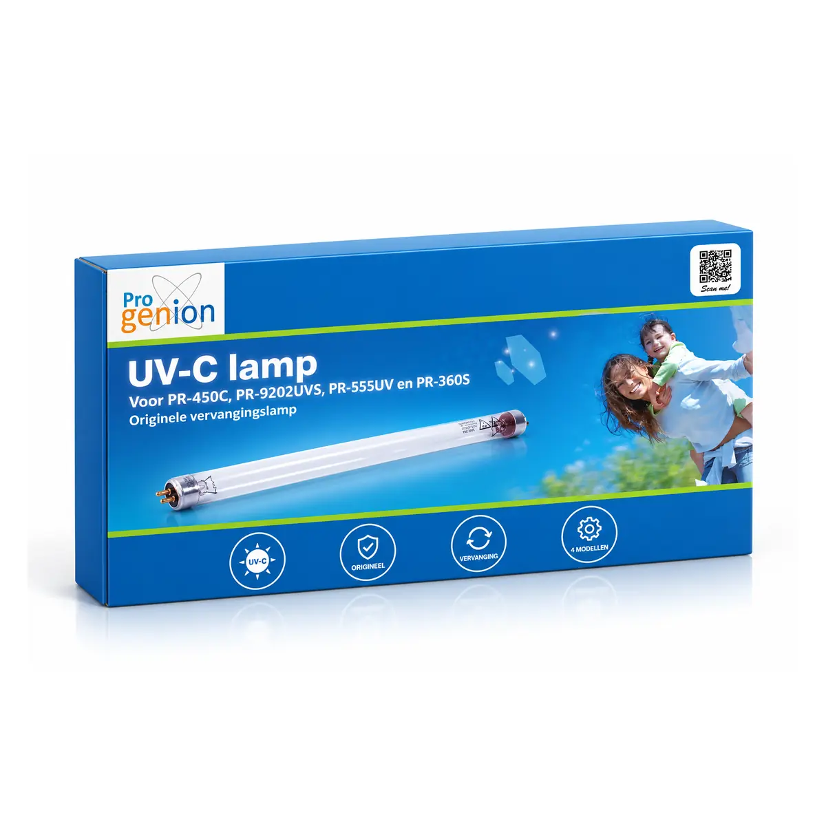 Verpakking van UV-C Lamp PR-450C / PR-9202UVS / PR-555UV /PR-360S