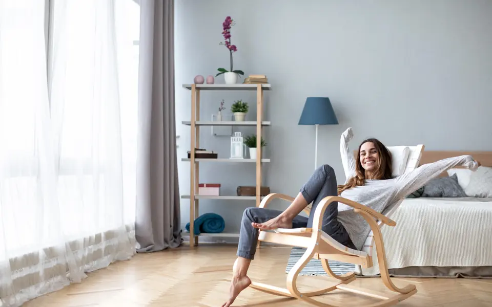 Frisse en rustige slaapkamer