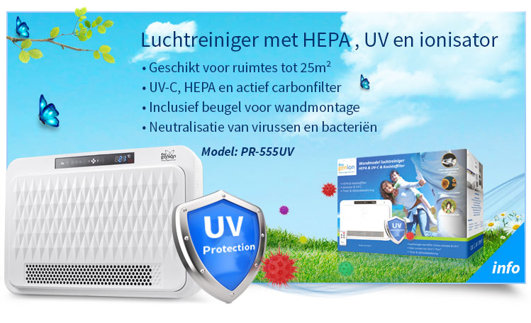 hepa luchtreiniger model pr555