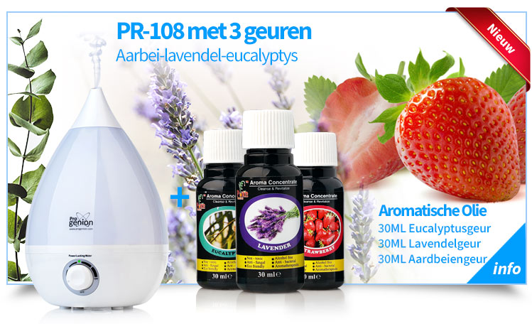 natuurkundige Symmetrie Werkgever PR-108 Met 3 Geuren - Progenion® Luchtreinigers BV