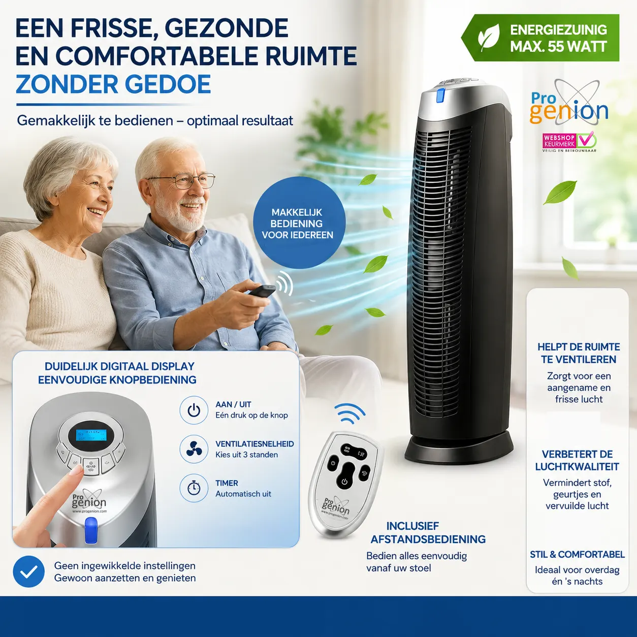 Luchtreiniger voor senioren