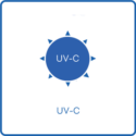 luchtreiniger met UV-C symbool
