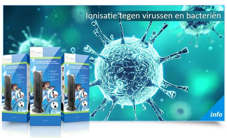 Luchtreiniger tegen virussen en bacteriën