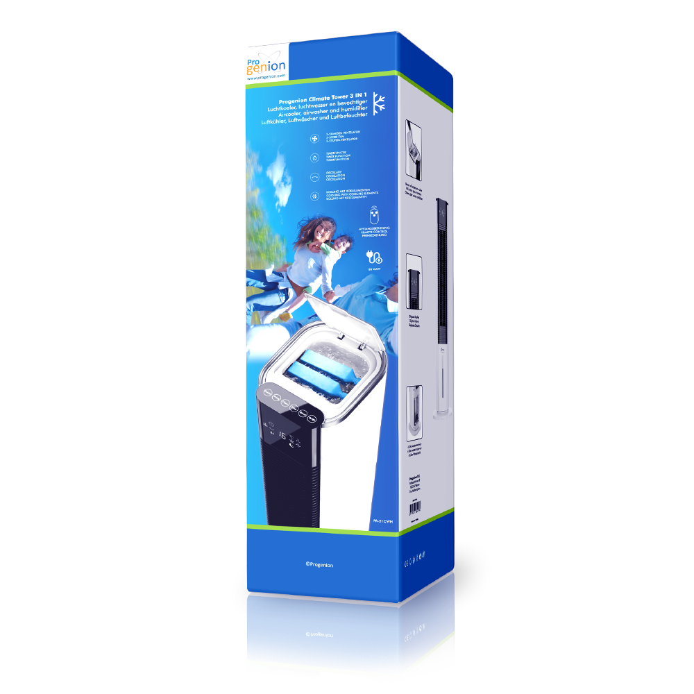 PR31CWH 3-in-1 Ventilator, koeler en bevochtiger