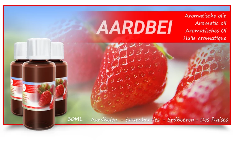 Aromatische geur aardbei.