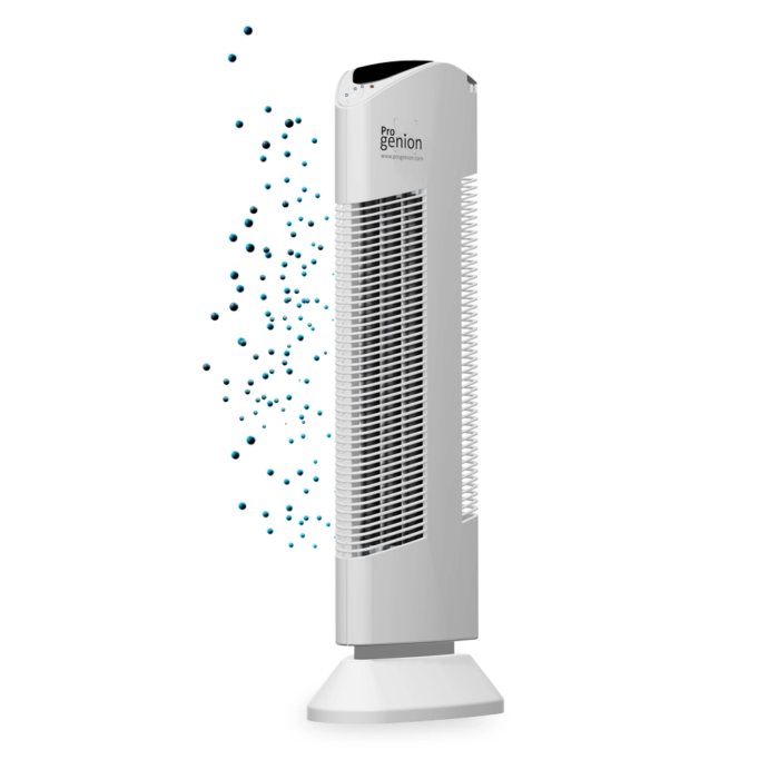 Wit luchtreiniger-progenion-geen-filter-vervangen