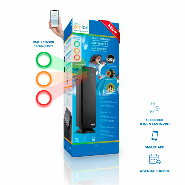 Luchtzuiveraar voor de slaapkamer in verpakking