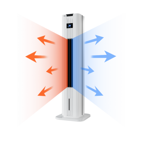 Ventilator Warm of koud